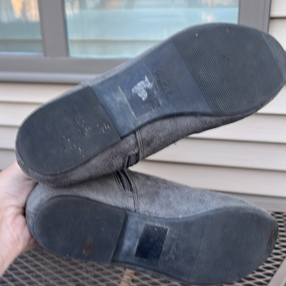 Qupid flat high boots in faux suade size 7 - Picture 8 of 9